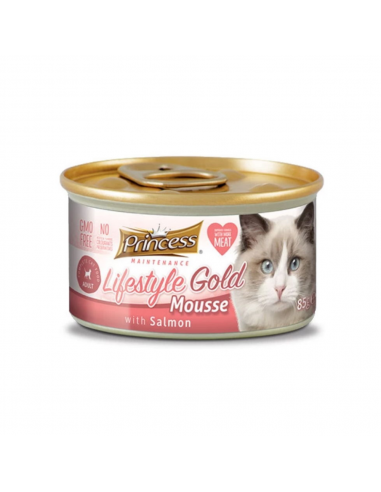 Princess Lifestyle Gold Adult Κονσέρβα Γάτας Με Σολομό 85gr