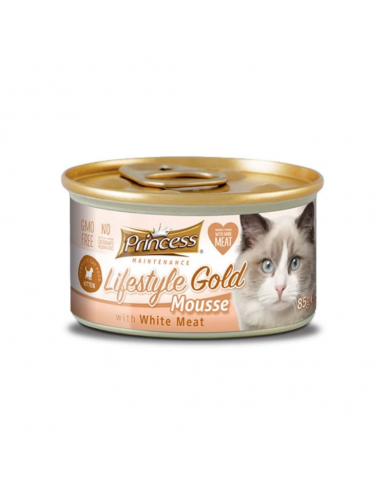 Princess Lifestyle Gold Kitten Κονσέρβα Για Γατάκια Με Άσπρο Κρέας 85gr
