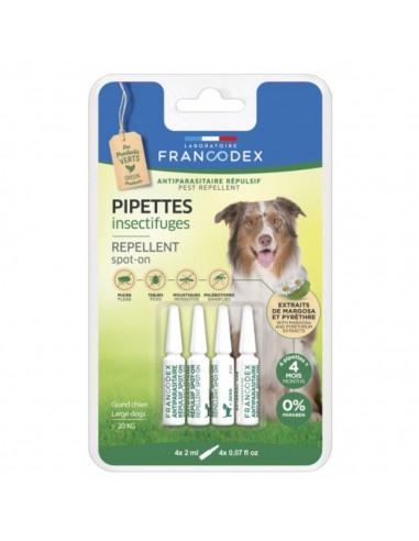 Francodex Repellent Spot-on Adult Dog Πάνω Από 20kg Διάλυμα Για Παράσιτα 4x2ml