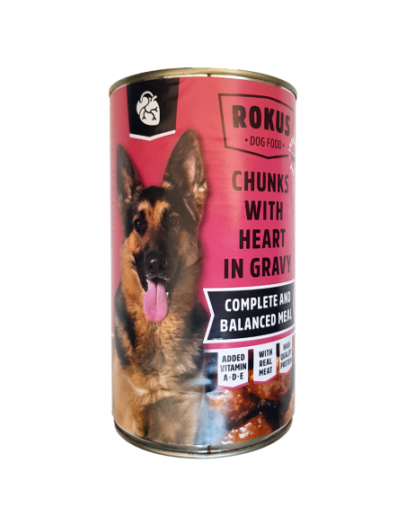 Rokus Κονσέρβα Σκύλου Με Καρδιές 1240gr Rokus Κονσέρβα Σκύλου Με Καρδιές 1240gr
