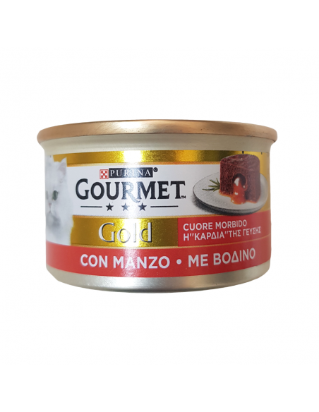 Purina Gourmet Gold "Η Καρδιά Της Γεύσης" Κονσέρβα Γάτας Μους Με Βοδινό 85gr Purina Gourmet Gold "Η Καρδιά Της Γεύσης" Κονσέρβα Γάτας Μους Με Βοδινό 85gr