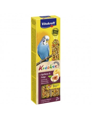 Vitakraft Kracker Duo Λιχουδιά Για Παπαγαλάκια Με Βερύκοκο Και Σύκο 2τεμ.