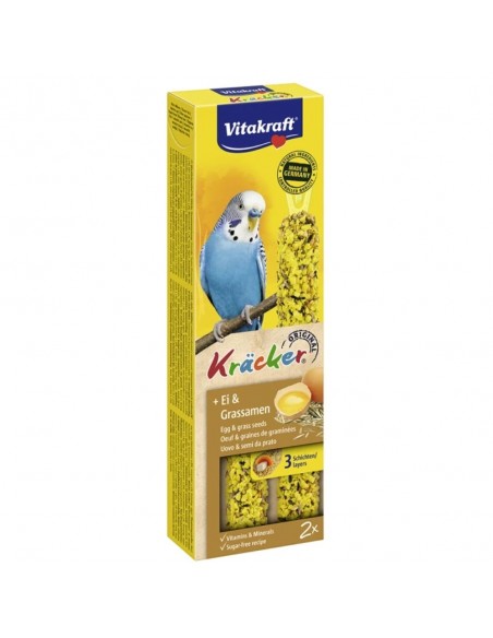 Vitakraft Kracker Duo Λιχουδιά Για Παπαγαλάκια Με Αυγό Και Σπόρους 2τεμ. Vitakraft Kracker Duo Λιχουδιά Για Παπαγαλάκια Με Αυγό Και Σπόρους 2τεμ.