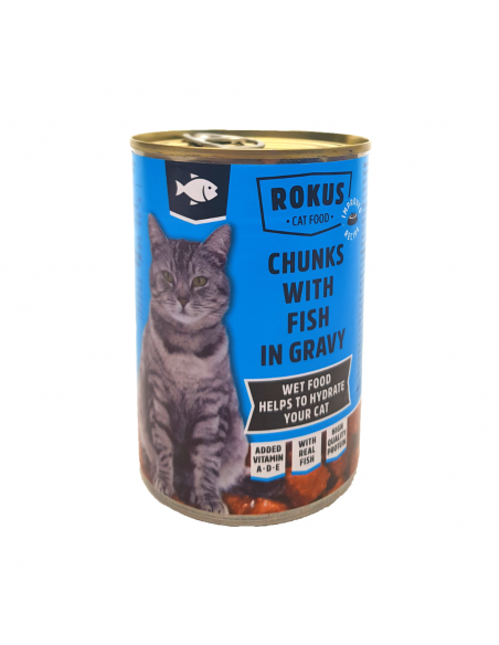 Rokus Κονσέρβα Γάτας Με Ψάρι 415gr Rokus Κονσέρβα Γάτας Με Ψάρι 415gr