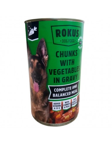Rokus Κονσέρβα Σκύλου Με Κρέας Και Λαχανικά