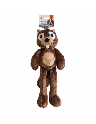 Fofos Snuggle Racoon Plush Squeaky Λούτρινο Παιχνίδι Σκύλου Με Ηχητικό Εφέ