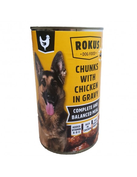Rokus Κονσέρβα Σκύλου Με Κοτόπουλο 1240gr Rokus Κονσέρβα Σκύλου Με Κοτόπουλο 1240gr