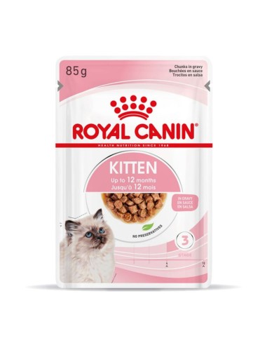 Royal Canin Cat Feline Health Nutrition Wet Instinctive Gravy Kitten Φακελάκι 85gr