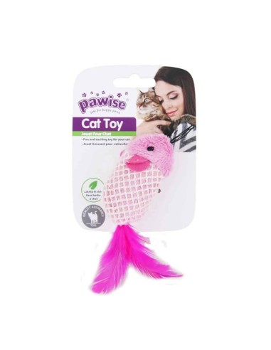 Pawise Catnip Mouse Παιχνίδι Γάτας Με Φτερά Ροζ