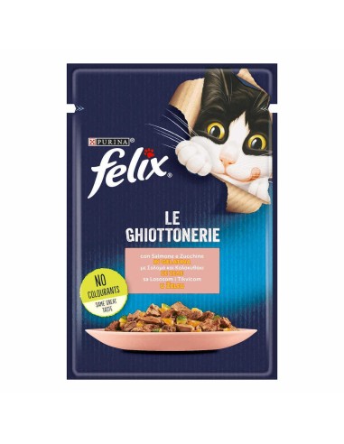Purina Felix Le Ghiottonerie Φακελάκι Γάτας Με Σολομό 85gr