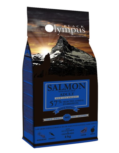 Black Olympus Adult Με Σολομό Και Ρύζι 2 kg