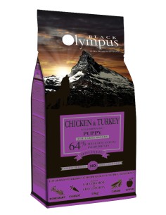 Black Olympus Puppy Large Breed Με Κοτόπουλο, Γαλοπούλα Και Καστανό Ρύζι