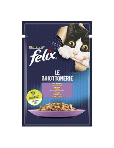 Purina Felix Le Ghiottonerie Φακελάκι Γάτας Με Αρνί 85gr