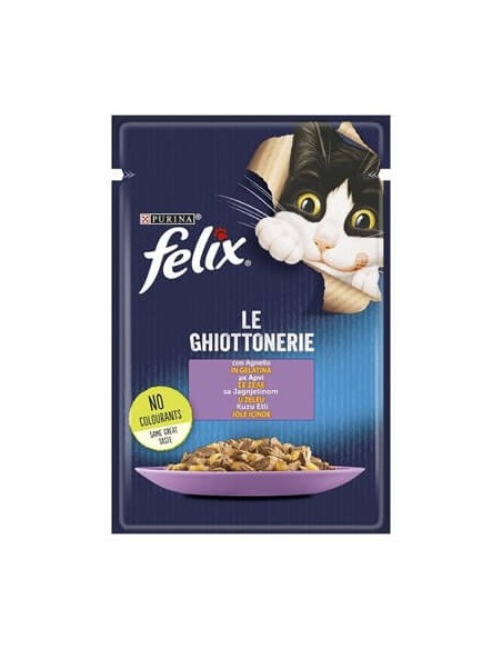 Purina Felix Le Ghiottonerie Φακελάκι Γάτας Με Αρνί 85gr Purina Felix Le Ghiottonerie Φακελάκι Γάτας Με Αρνί 85gr