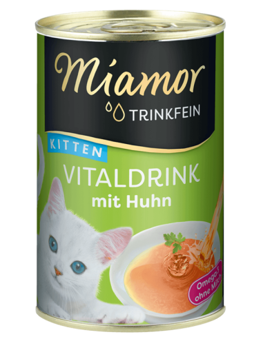 Miamor Trinkfein Vitaldrink Ρόφημα Για Γατάκια Με Κοτόπουλο 135ml